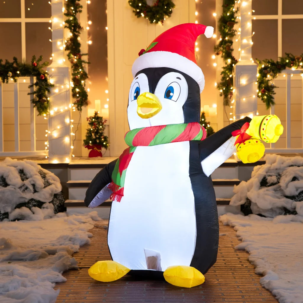 5ft LED Inflatable Penguin Christmas Decoration