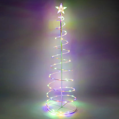 100-Count LED Pre-Lit Christmas Spiral Tree Yard Light 5ft