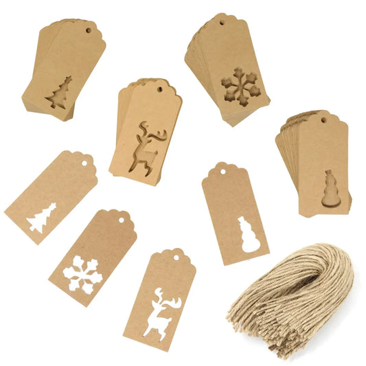 200pcs Assorted Paper Kraft Gift Tags