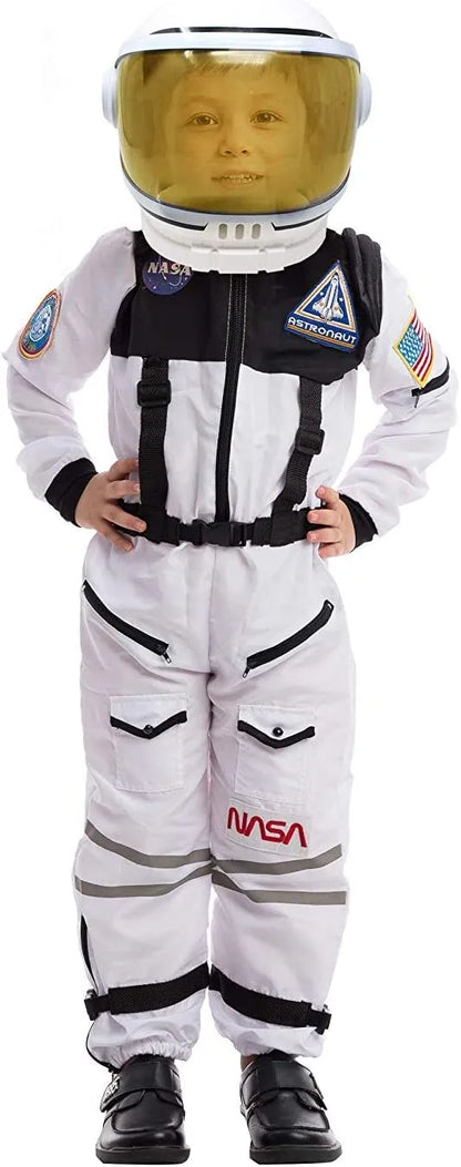 Kids Astronaut Halloween Costume with Movable Helmet