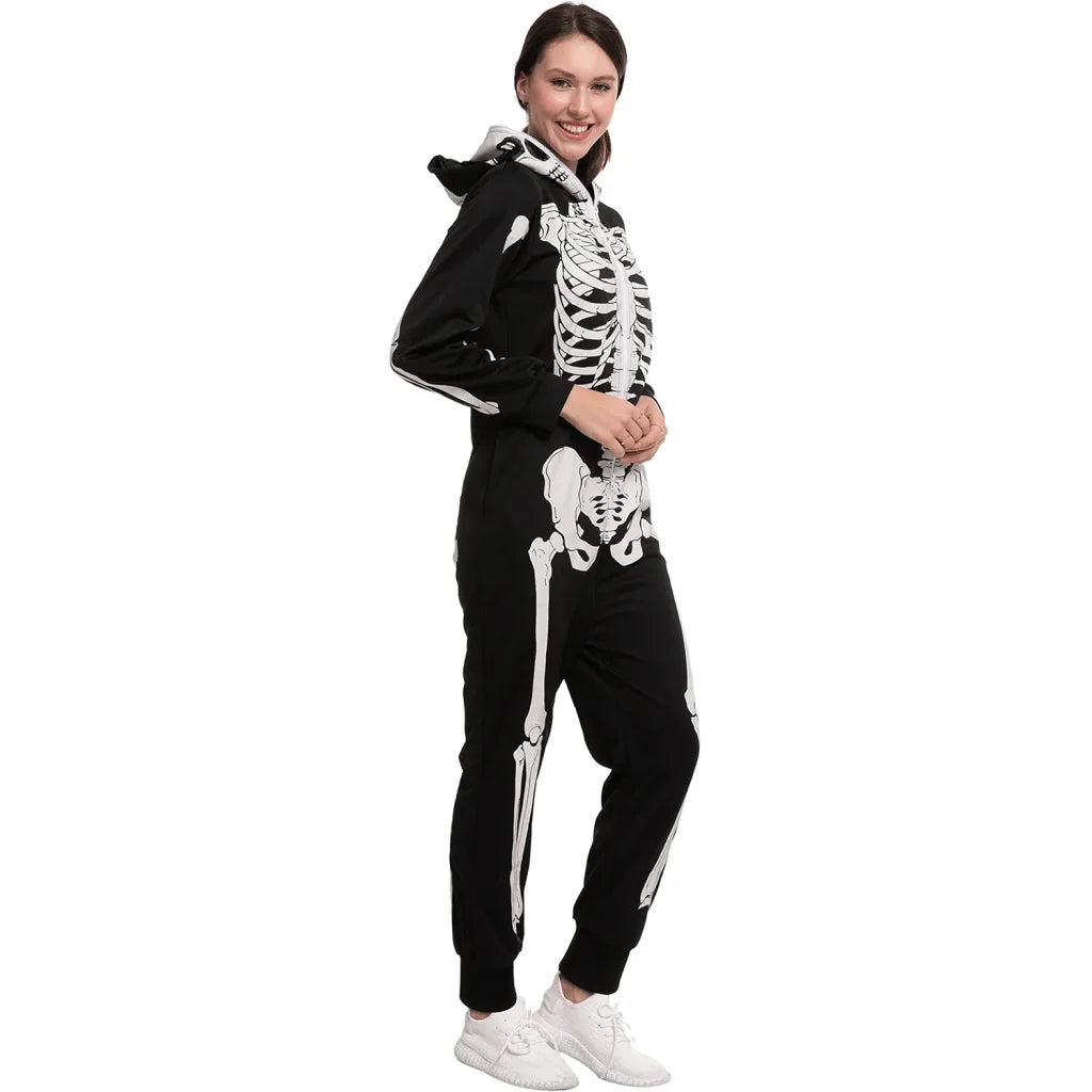 Adult Skeleton Pajamas Jumpsuit