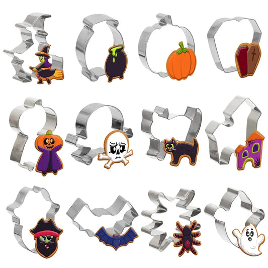 12Pcs Halloween Cookie Cutter Set