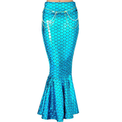 Adult Mermaid Tail Skirt Halloween Costume