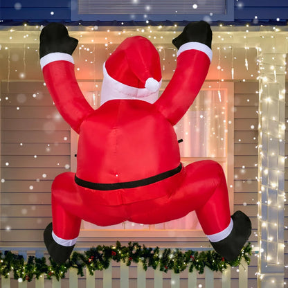 6ft Hanging Christmas Inflatable Climbing Santa