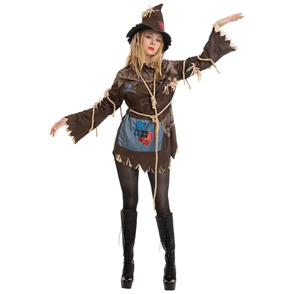 Womens Scary Scarecrow Halloween Costume