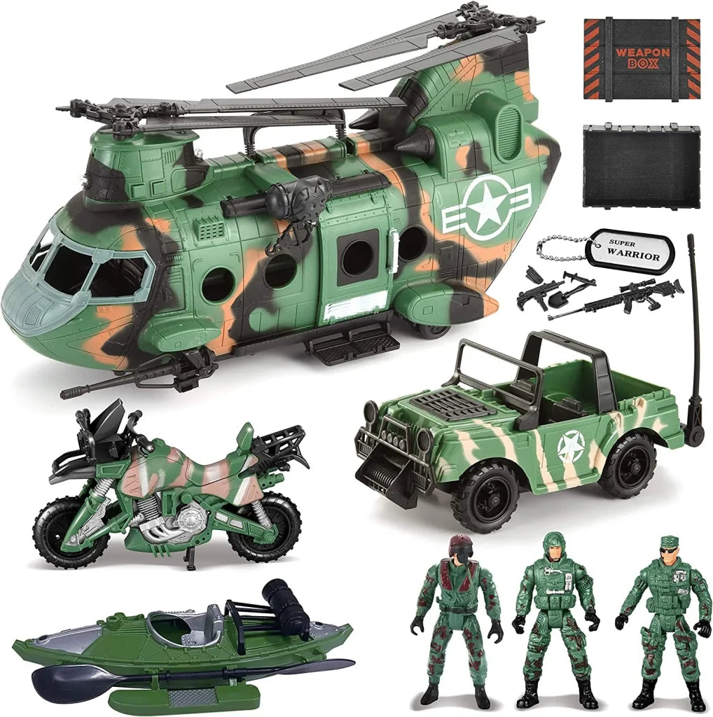 10pcs Army Helicopter Toys and Boys Military Toys