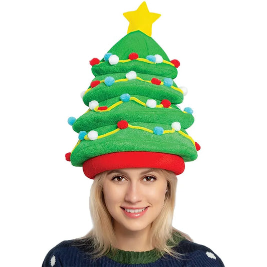 Plush Christmas Tree Hat