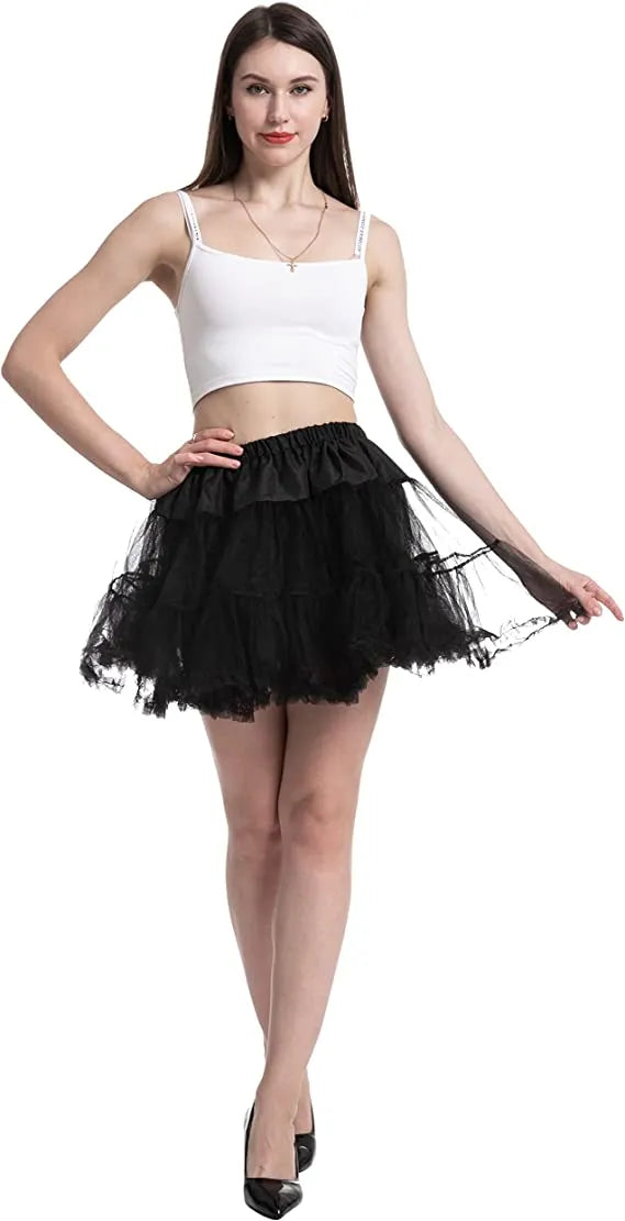 Womens Halloween Black Tutu Skirt