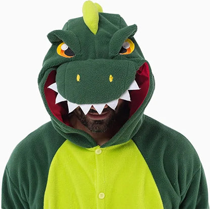 Adult Dinosaur Pajamas Halloween Costume