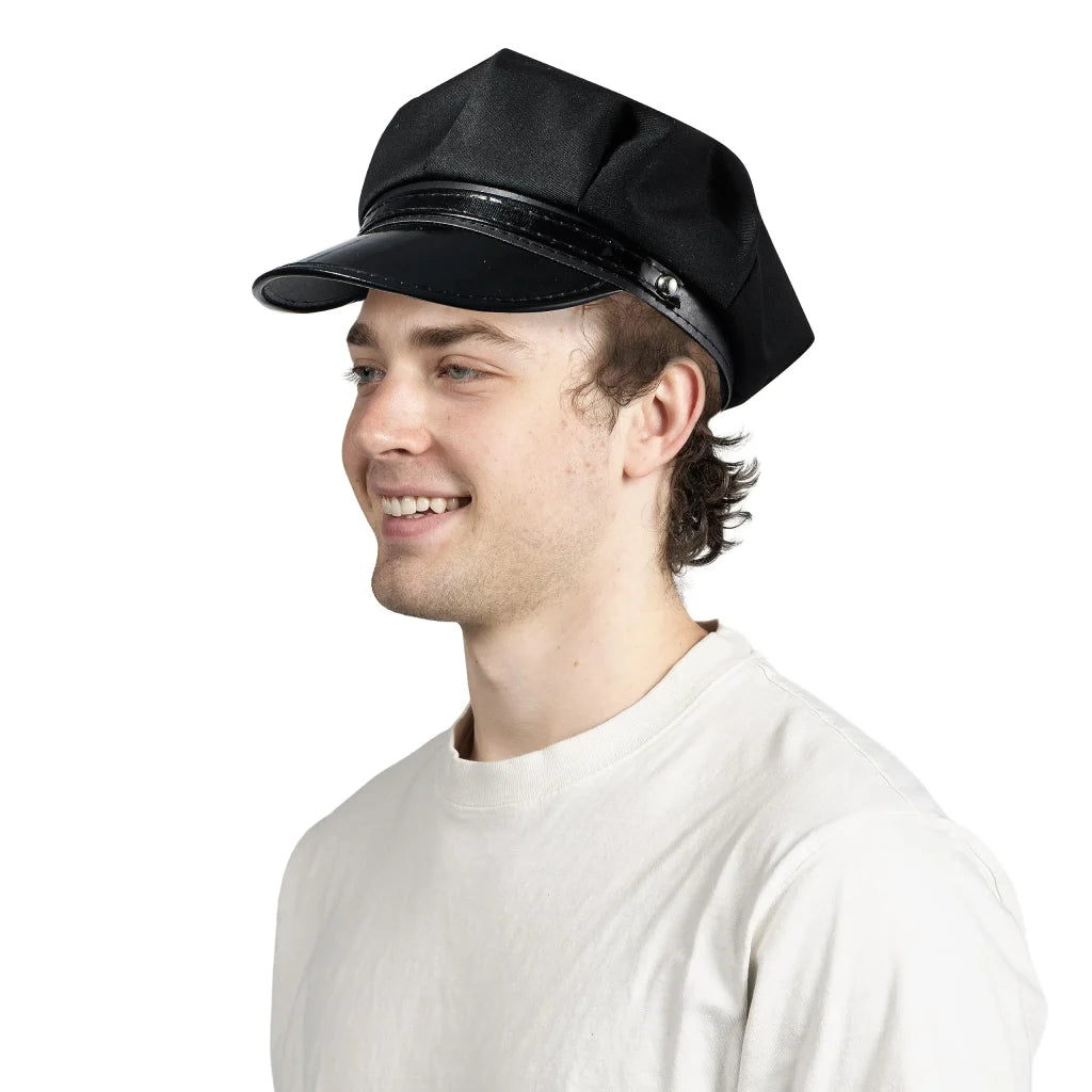 Universal Black Chauffeur Hat for Adults