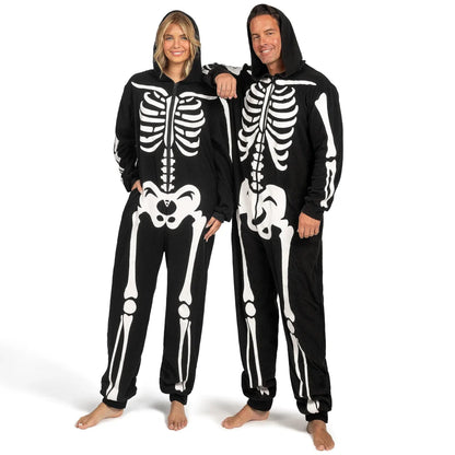 Adult Glow in the Dark Skeleton Halloween Costume