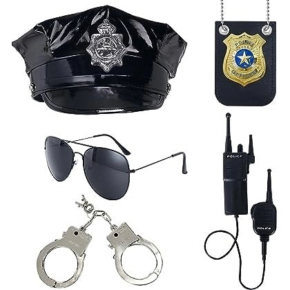 Unisex Police Officer Role-Playing Accessories Set