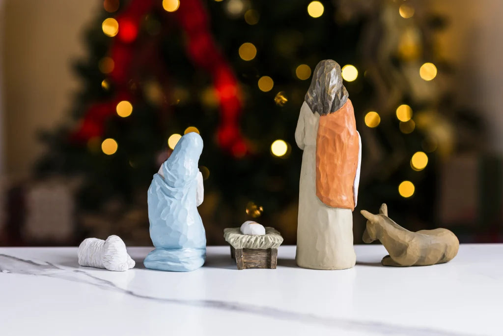 5pcs Resin Holy Family Nativity Figurines