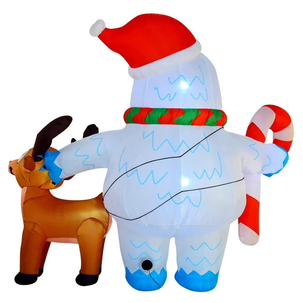 6ft LED Inflatable Yeti Christmas Decoration