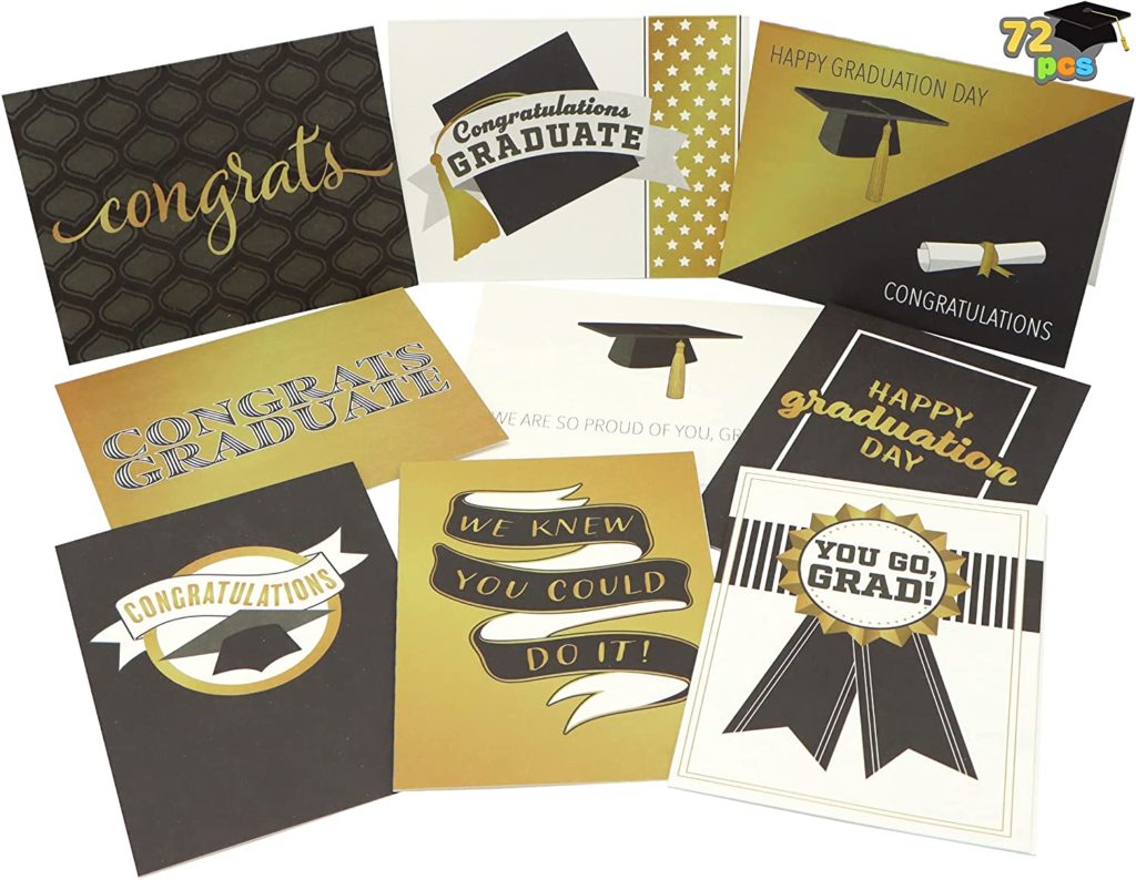 Graduation Cards (Gold)