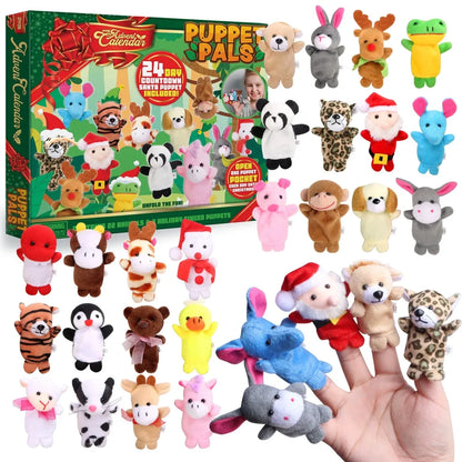 24 Days Finger Puppets Animal Advent Calendar