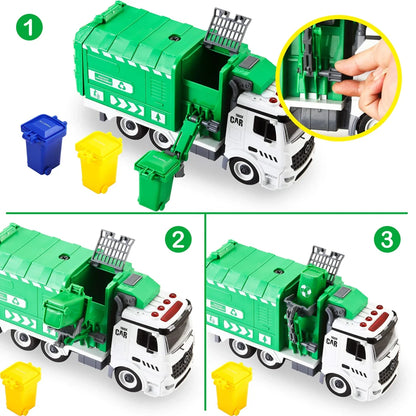 Jumbo Recycle Garbage Truck Toy with Light and Sounds