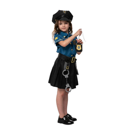 Girls Cop Halloween Costume