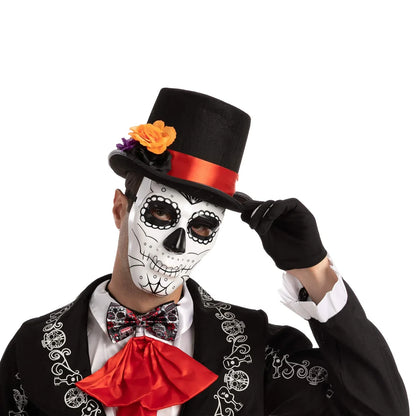 4pcs Mens Day of the Dead Halloween Costume Accessories