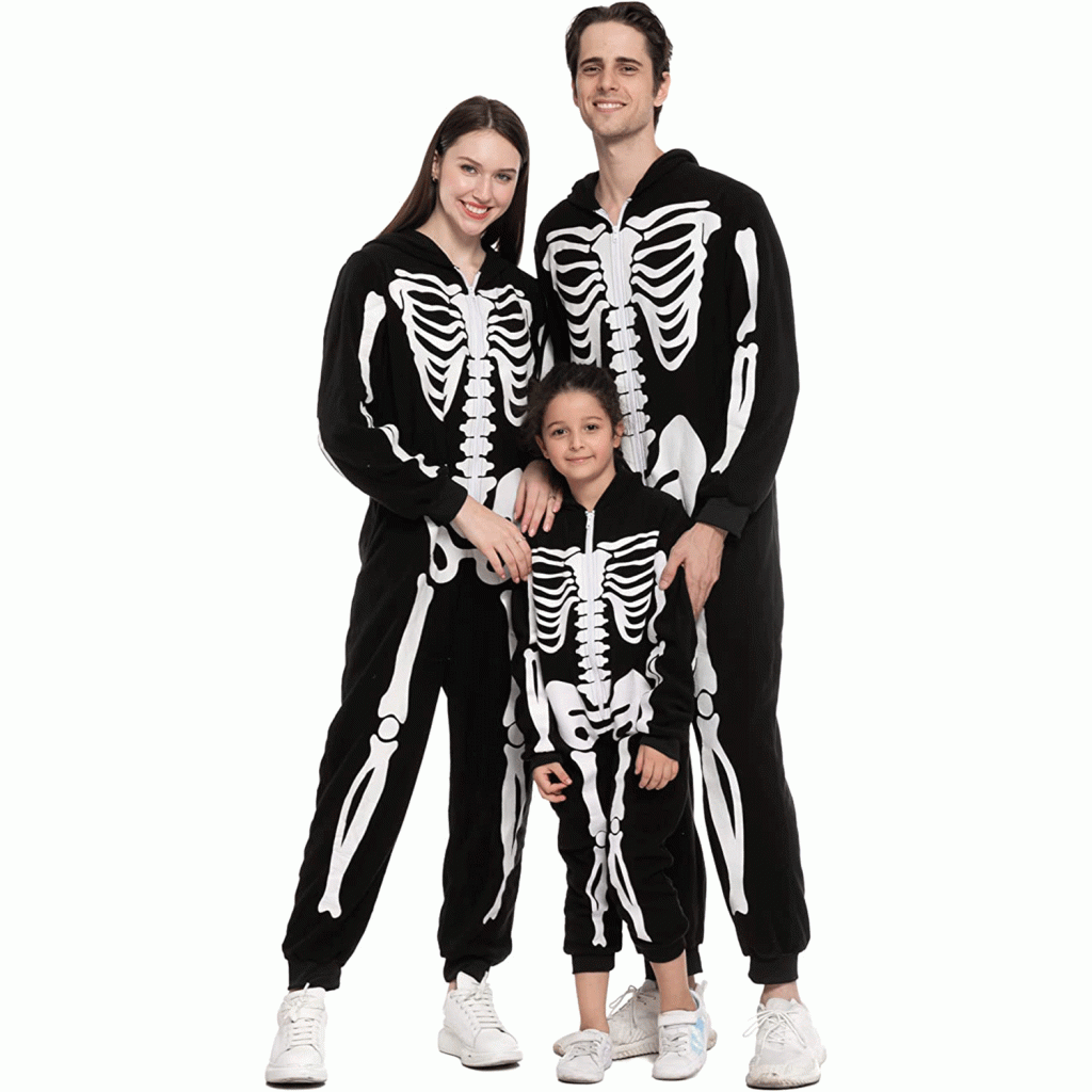 Skeleton Family Matching Halloween Pajamas