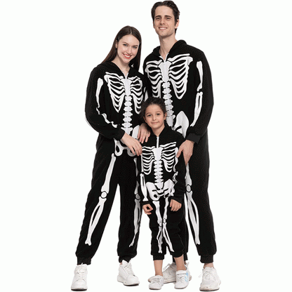 Skeleton Family Matching Halloween Pajamas