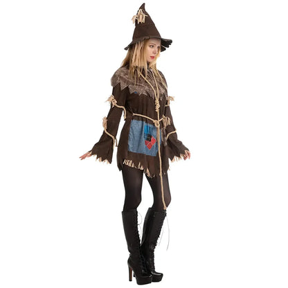 Womens Scary Scarecrow Halloween Costume