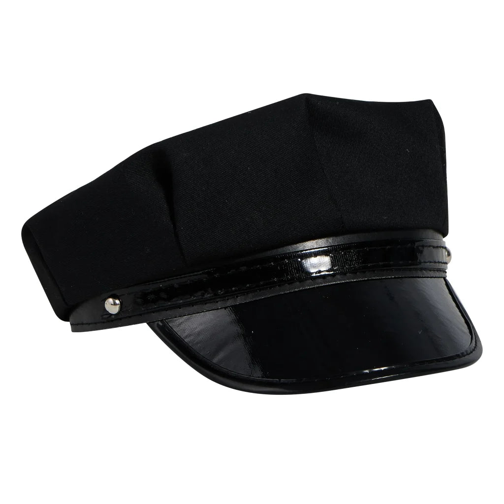 Universal Black Chauffeur Hat for Adults