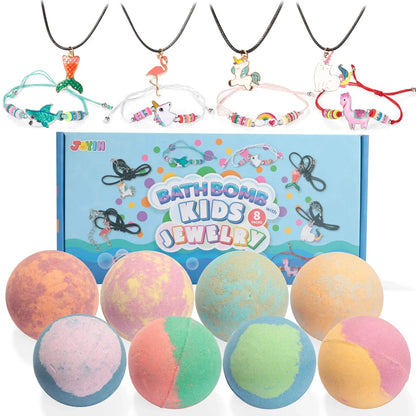 8pcs Bubble Bath Bombs with Surprise Toy Inside