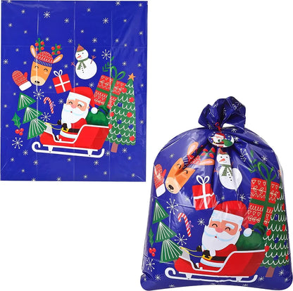 6pcs Christmas Giant Plastic Gift Bags