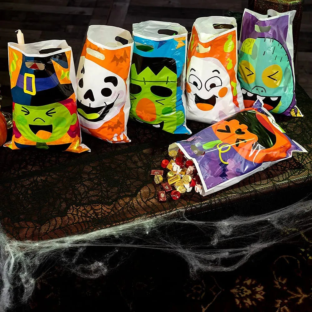 72pcs Halloween Treat Bags with 6 Designed Characters