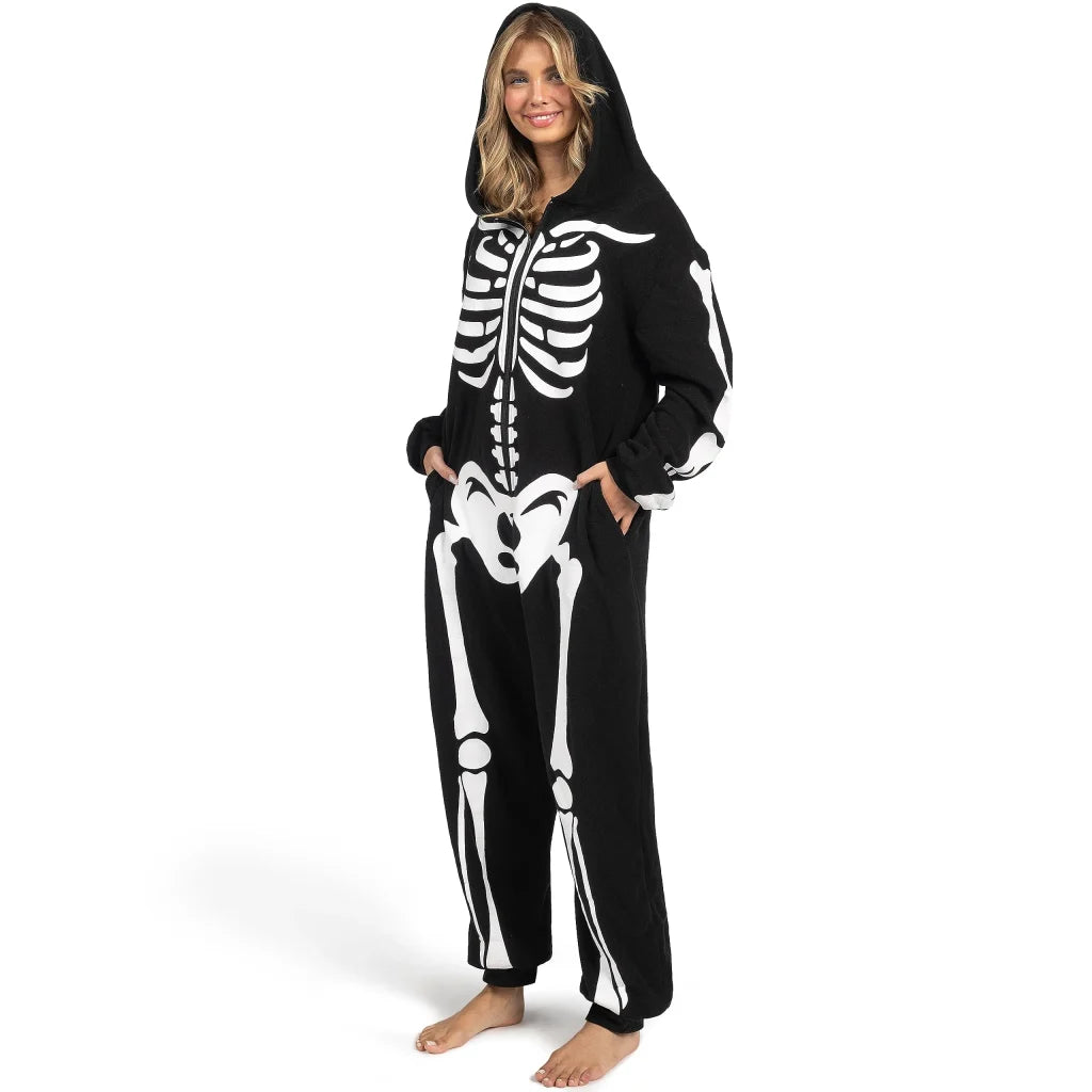 Adult Glow in the Dark Skeleton Halloween Costume