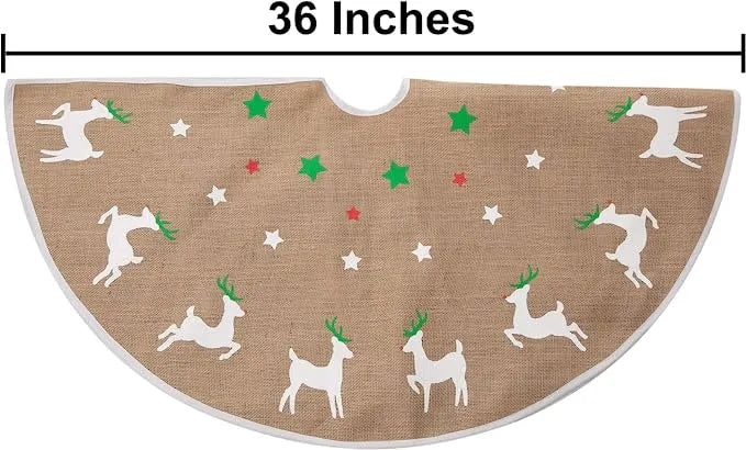 Reindeer Christmas Tree Skirt 36in