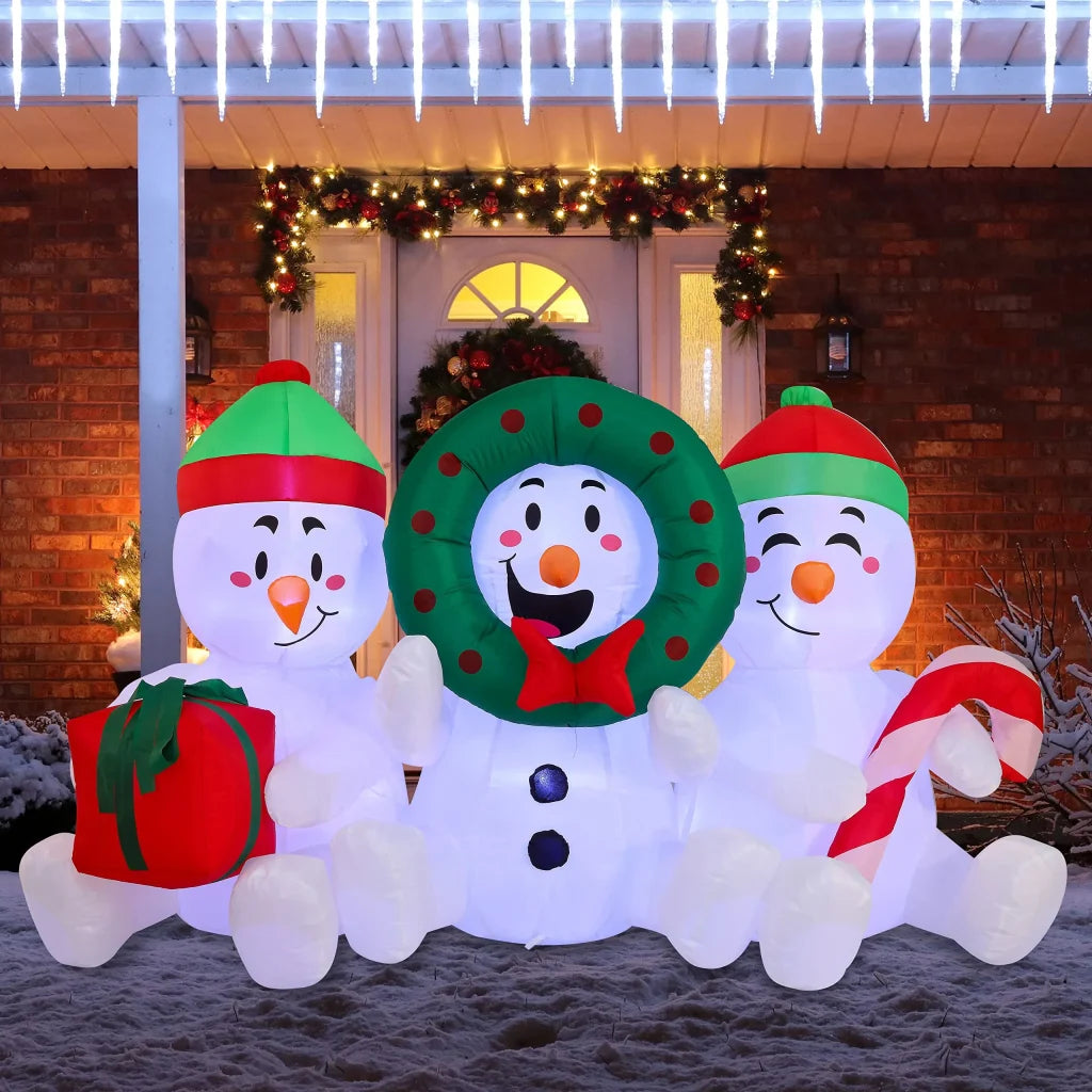 6ft LED Snowman Christmas Inflatable