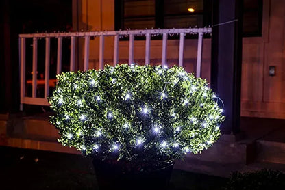 2×100 LED Warm White Led Christmas Net Lights 4ft