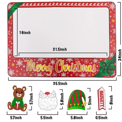 Christmas Photobooth Props With Frame