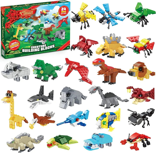 24 Days Animal Building Blocks Advent Calendar