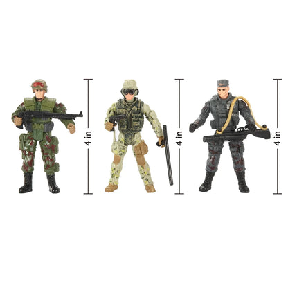 12pcs Military Toy Soldiers Playset