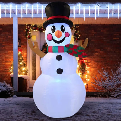 6ft Tall LED Inflatable Snowman Decoration