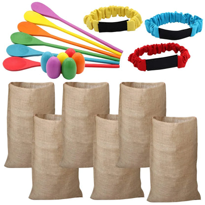 6 Player Easter Outdoor Lawn Games Potato Sack Race Bags