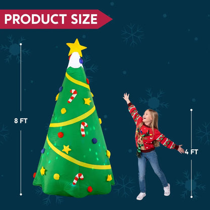 8ft Inflatable Christmas Tree Decorations