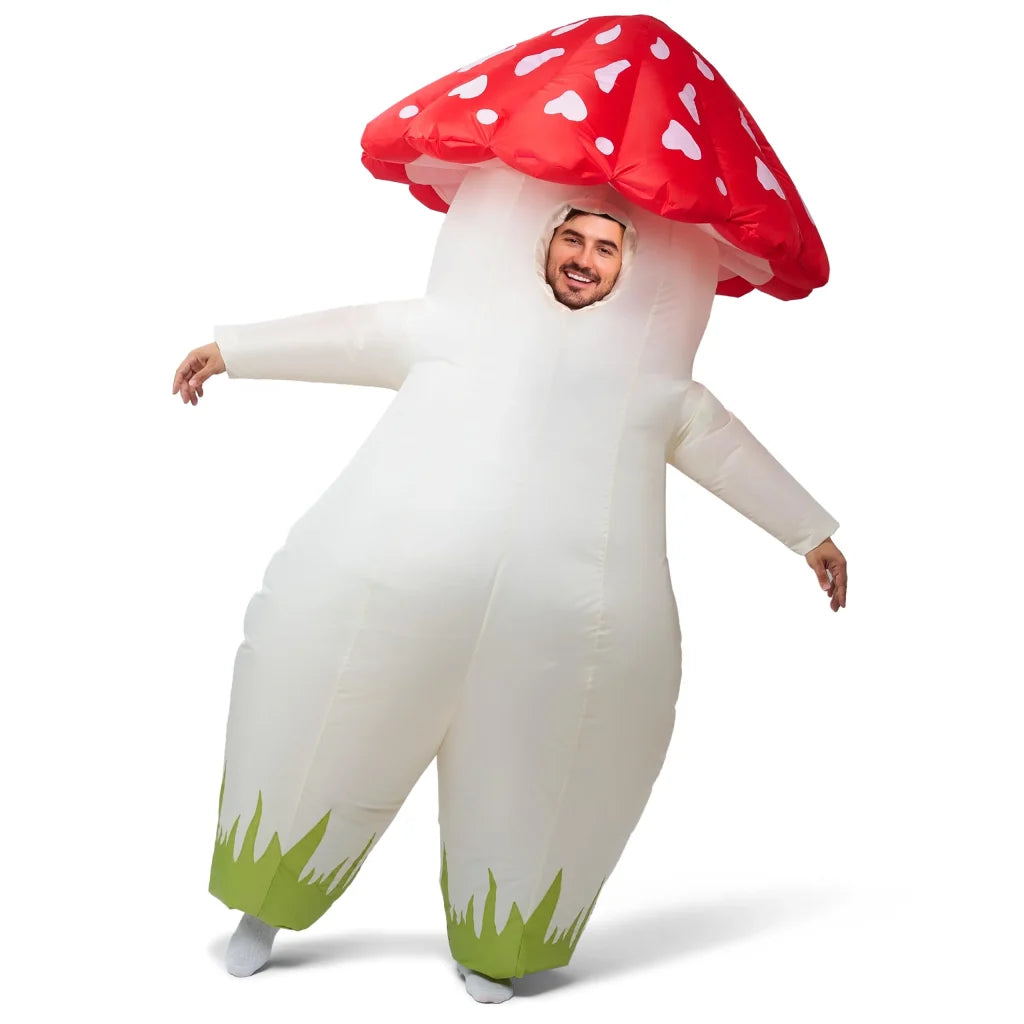 Halloween Inflatable Full Body Mushroom Costume-M