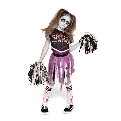 Scary Girls Bloody Cheerleader Halloween Costume- M