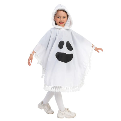 Girls White Ghost Dress Halloween Costume