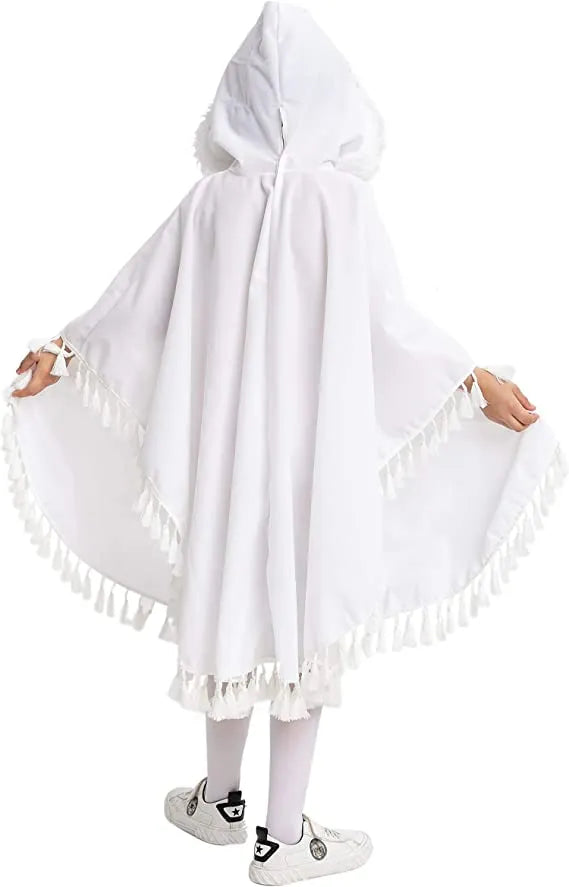 Girls White Ghost Dress Halloween Costume