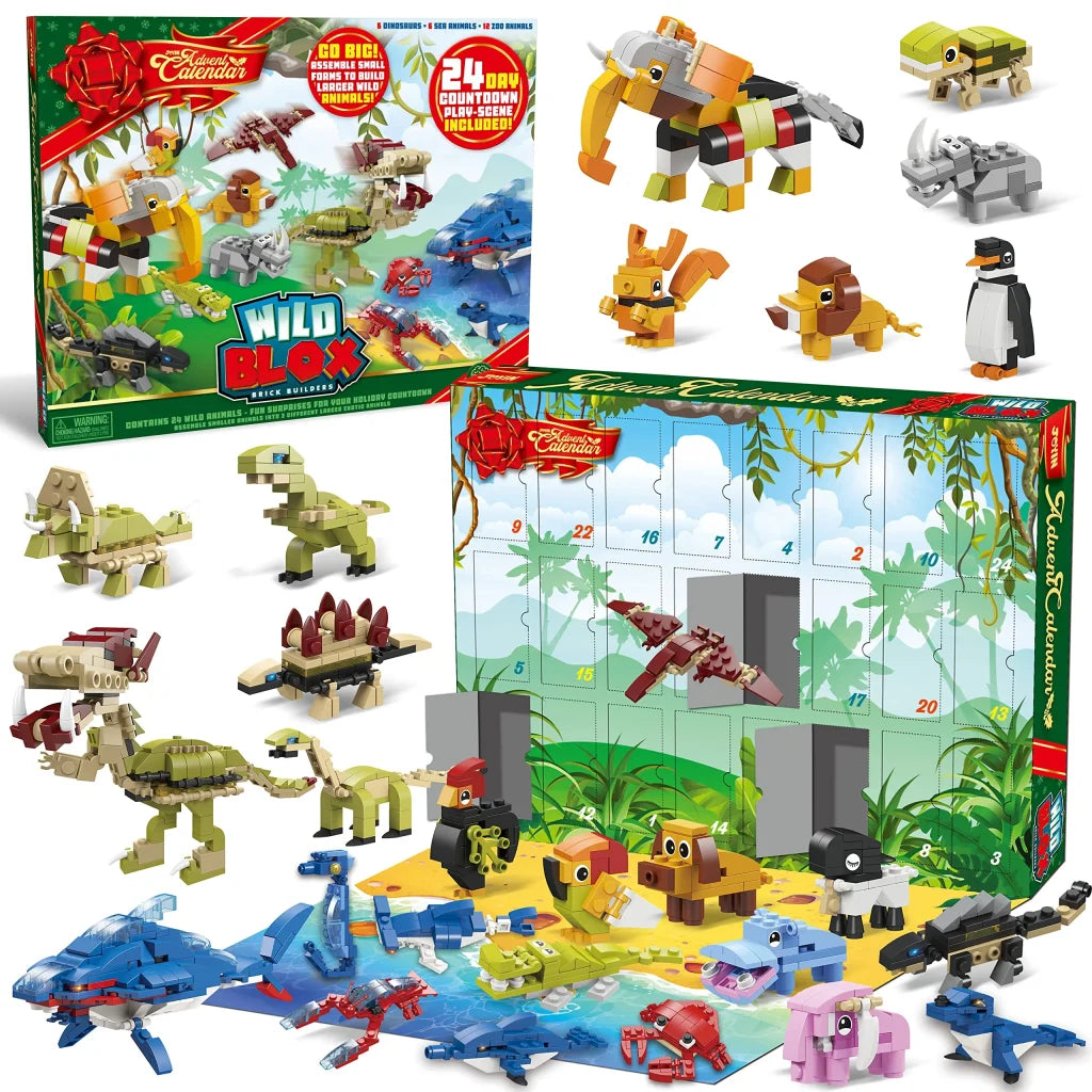 24 Days Animal Building Blocks Advent Calendar