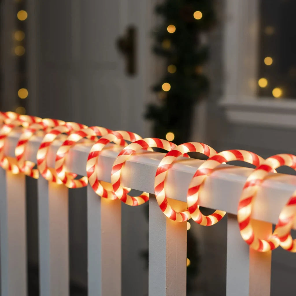 360 LED Candy Cane Rope Light 40ft