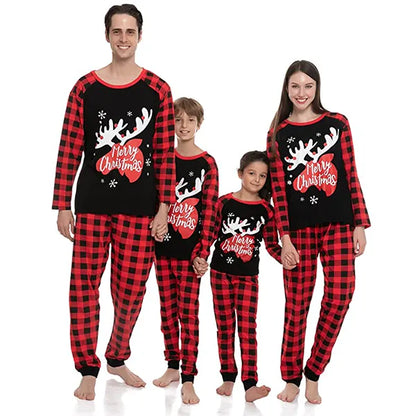 Black Moose Matching Family Pajamas Sets