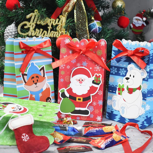 24pcs Christmas Treat Bags with Large Sticking Tag