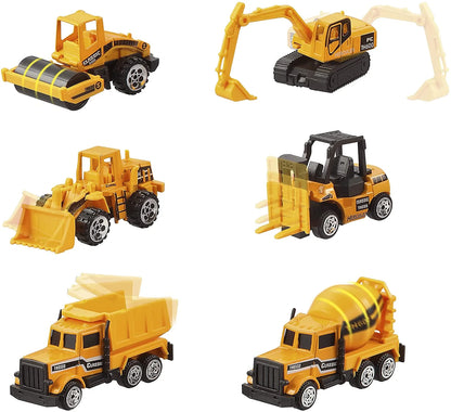 25pcs Diecast Construction Truck Vehicle Toy Set