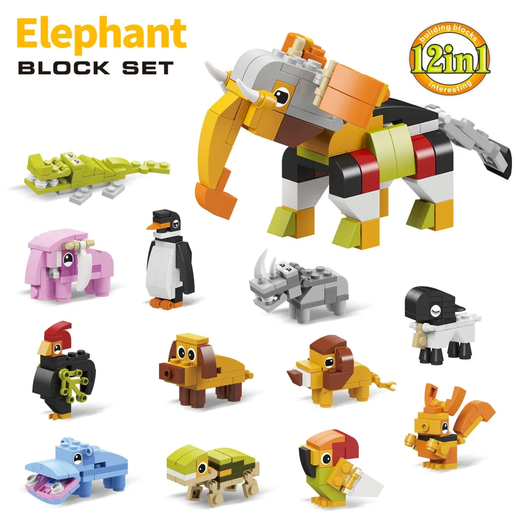 24 Days Animal Building Blocks Advent Calendar